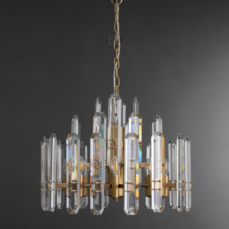 Ola Prism Round Chandelier 24"/36"/ 48"