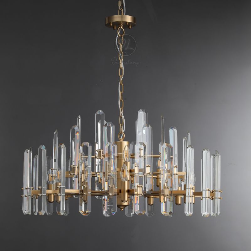 Ola Prism Round Chandelier 24"/36"/ 48"