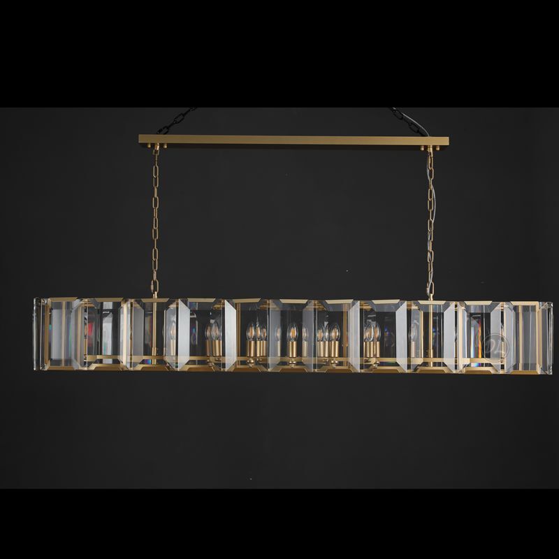 Moonlit Crystal Rectangular Chandelier 42''/54''/62''/74