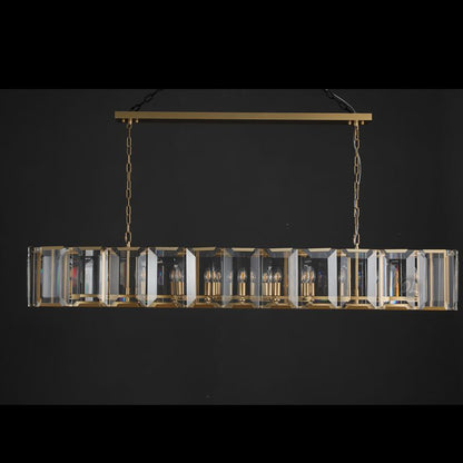Moonlit Crystal Rectangular Chandelier 42''/54''/62''/74