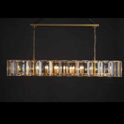 Moonlit Crystal Rectangular Chandelier 42''/54''/62''/74