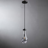 Seaward Modern Raindrop Exquisite Glass Pendant Cord