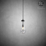 Seaward Modern Raindrop Exquisite Glass Pendant Cord