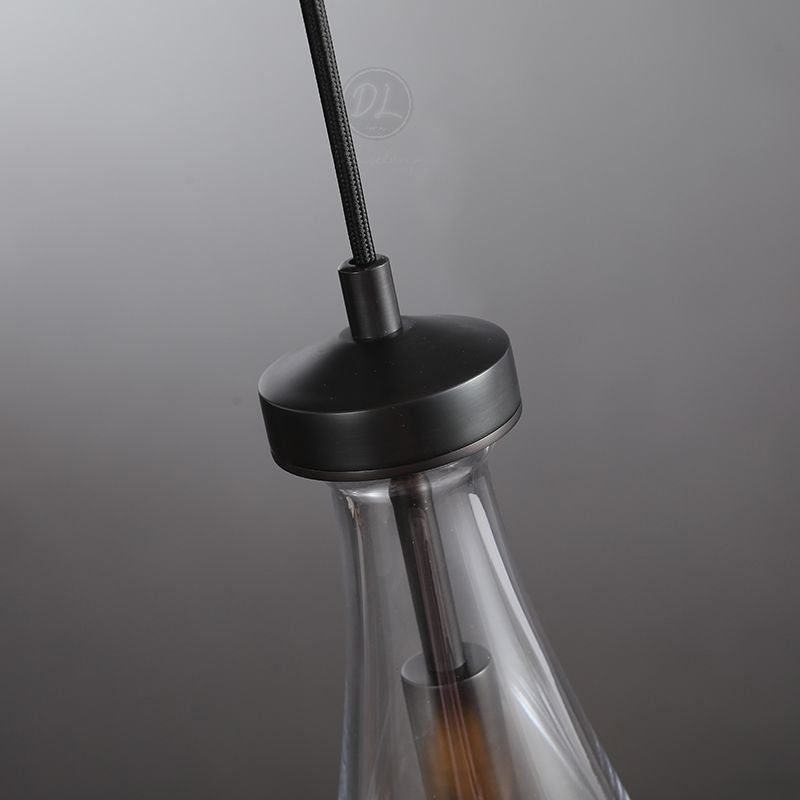 Seaward Modern Raindrop Exquisite Glass Pendant Cord