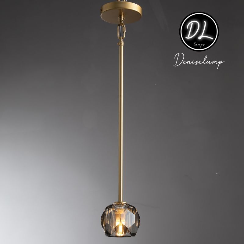 Damn- Modern Design Niche Unique Hexagonal Crystal Ball Pendant Lighting( Cord/rod )