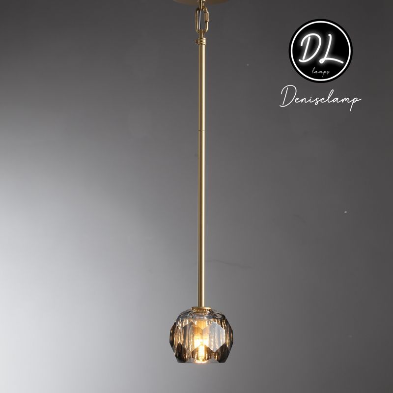 Damn- Modern Design Niche Unique Hexagonal Crystal Ball Pendant Lighting( Cord/rod )