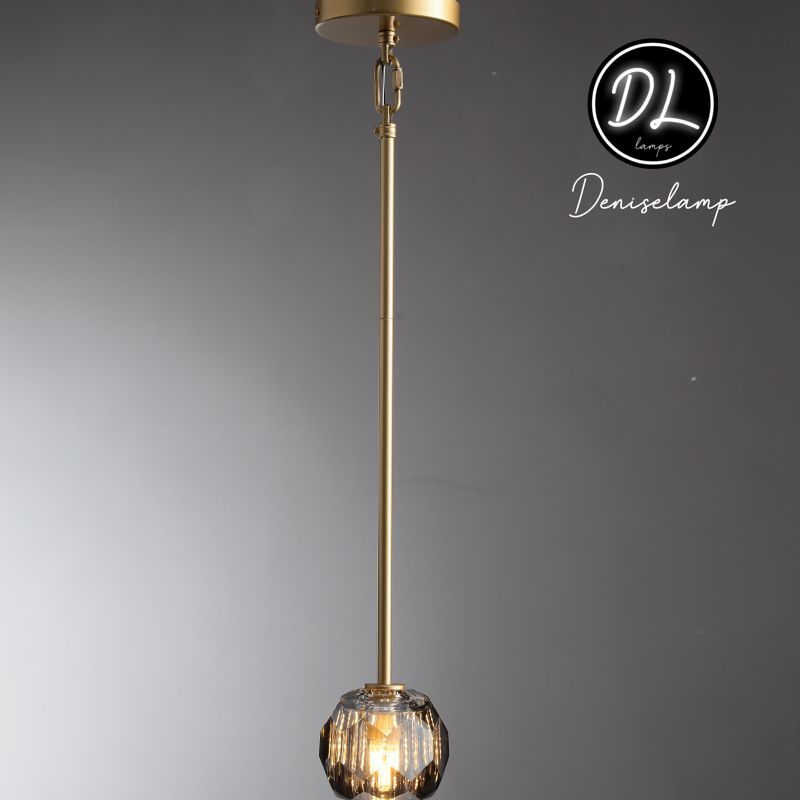 Damn- Modern Design Niche Unique Hexagonal Crystal Ball Pendant Lighting( Cord/rod )