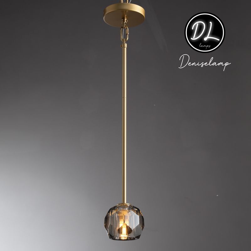 Damn- Modern Design Niche Unique Hexagonal Crystal Ball Pendant Lighting( Cord/rod )