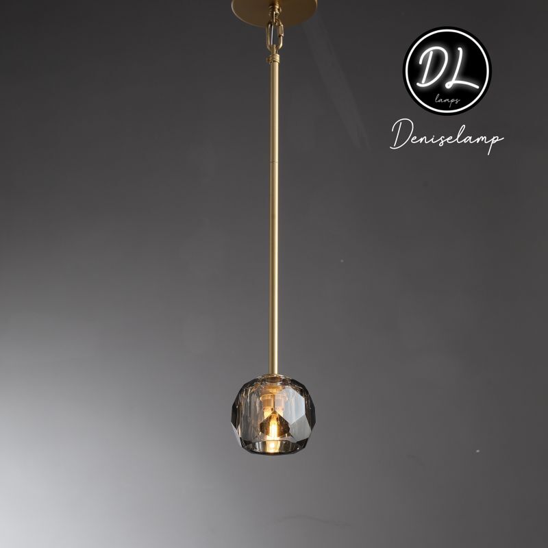 Damn- Modern Design Niche Unique Hexagonal Crystal Ball Pendant Lighting( Cord/rod )