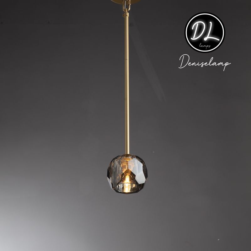 Damn- Modern Design Niche Unique Hexagonal Crystal Ball Pendant Lighting( Cord/rod )
