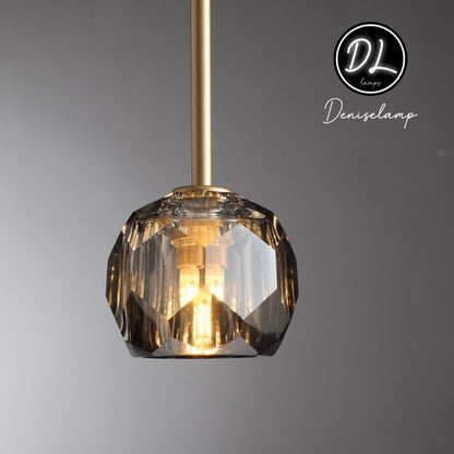 Damn- Modern Design Niche Unique Hexagonal Crystal Ball Pendant Lighting( Cord/rod )