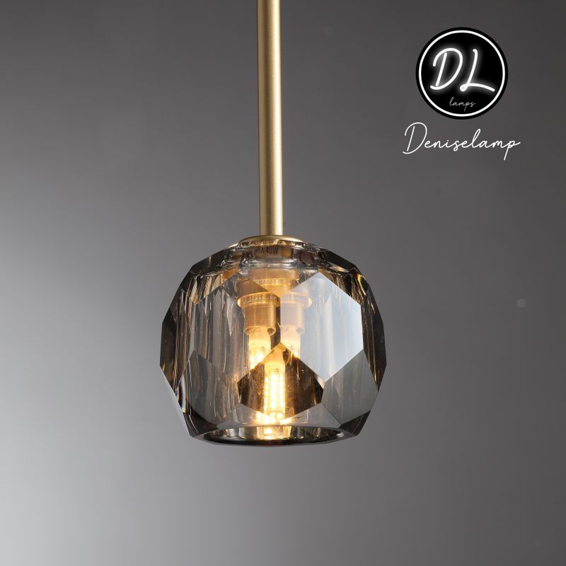 Damn- Modern Design Niche Unique Hexagonal Crystal Ball Pendant Lighting( Cord/rod )