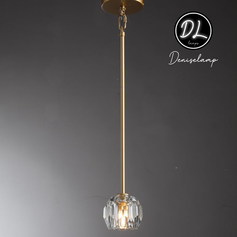Damn- Modern Design Niche Unique Hexagonal Crystal Ball Pendant Lighting( Cord/rod )