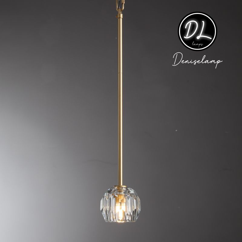 Damn- Modern Design Niche Unique Hexagonal Crystal Ball Pendant Lighting( Cord/rod )