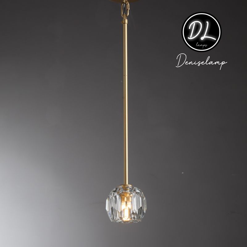 Damn- Modern Design Niche Unique Hexagonal Crystal Ball Pendant Lighting( Cord/rod )