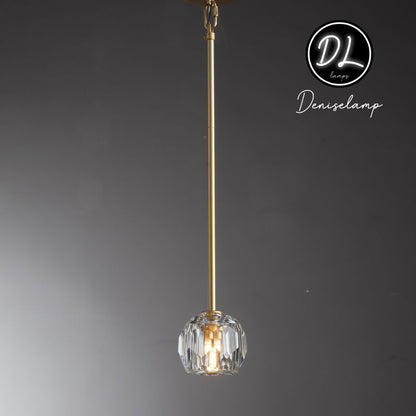 Damn- Modern Design Niche Unique Hexagonal Crystal Ball Pendant Lighting( Cord/rod )