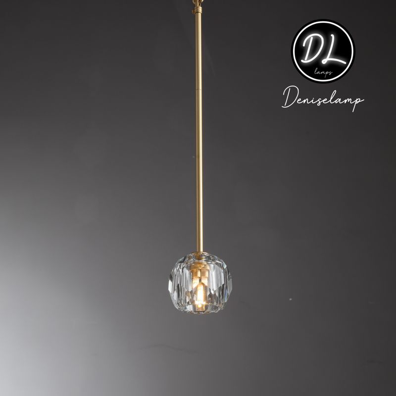 Damn- Modern Design Niche Unique Hexagonal Crystal Ball Pendant Lighting( Cord/rod )