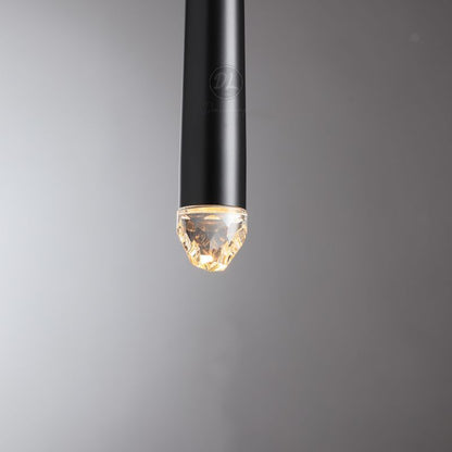 Stylish Modern Art vertebrae Tube shape crystal Pendant