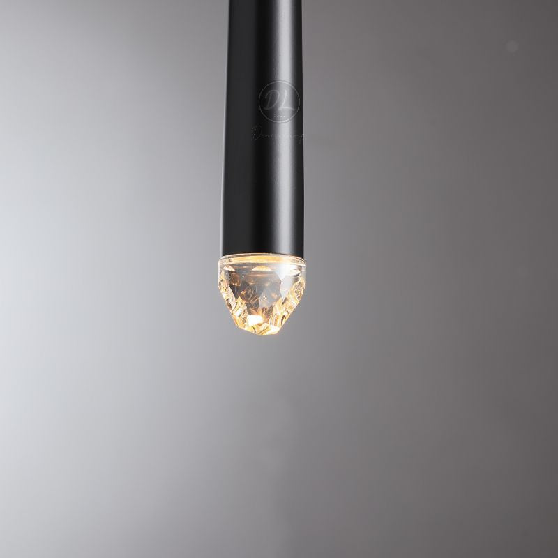 Stylish Modern Art vertebrae Tube shape crystal Pendant