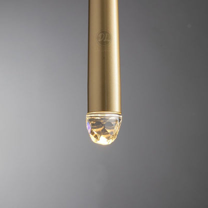 Stylish Modern Art vertebrae Tube shape crystal Pendant
