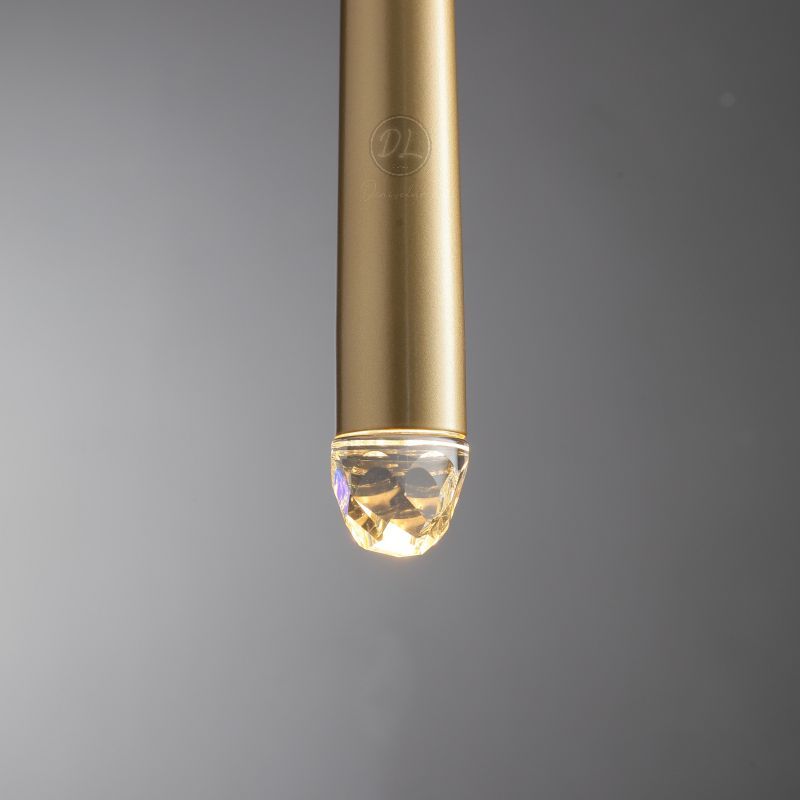 Stylish Modern Art vertebrae Tube shape crystal Pendant