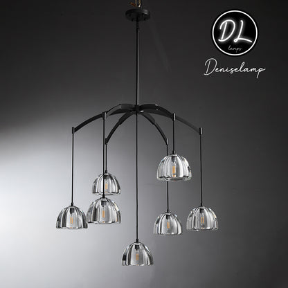 Aurora Modern Glass Round Chandelier 36''/48"/60''