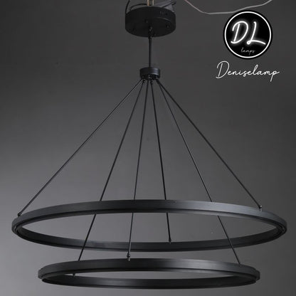 Radiant  Vintage 2-Tier Round Chandelier 60"