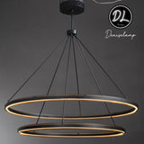 Radiant  Vintage 2-Tier Round Chandelier 60"