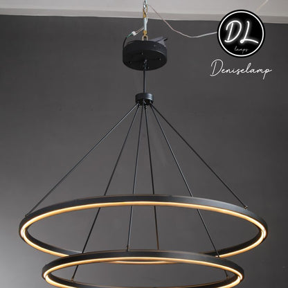 Radiant  Vintage 2-Tier Round Chandelier 60"
