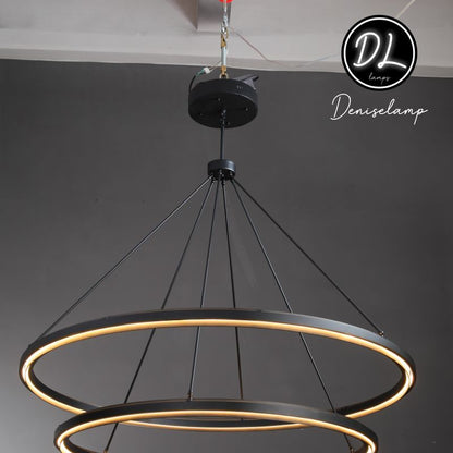 Radiant  Vintage 2-Tier Round Chandelier 60"