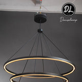 Radiant  Vintage 2-Tier Round Chandelier 60"