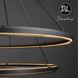 Radiant  Vintage 2-Tier Round Chandelier 60"