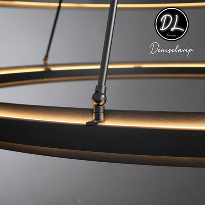Radiant  Vintage 2-Tier Round Chandelier 60"