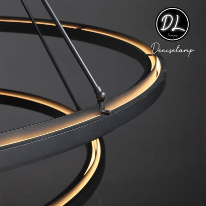 Radiant  Vintage 2-Tier Round Chandelier 60"