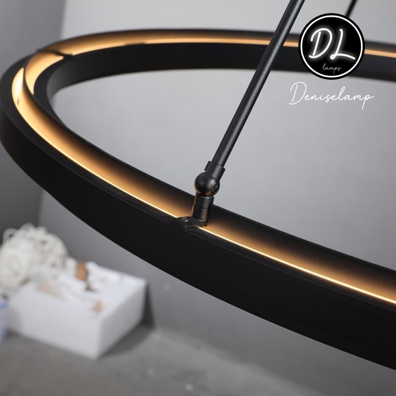 Radiant  Vintage 2-Tier Round Chandelier 60"