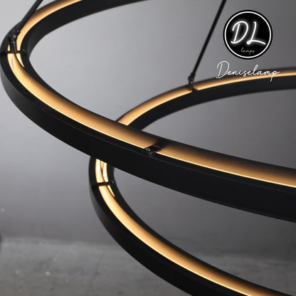 Radiant  Vintage 2-Tier Round Chandelier 60"
