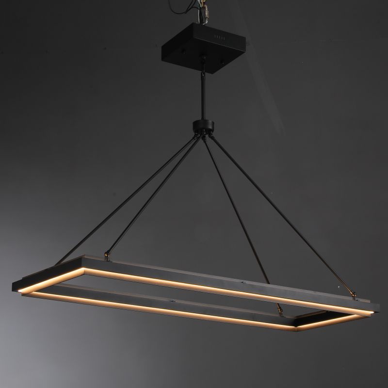 Radiant Rectangular Chandelier 50"/62"