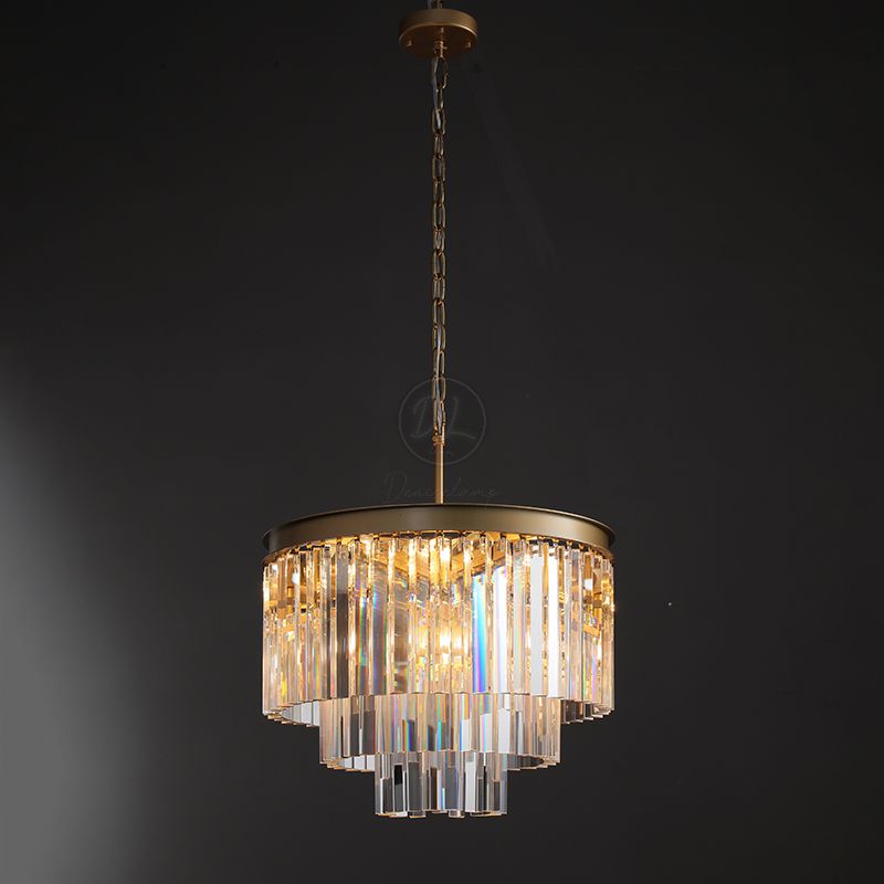 Cylind Vintage Sumptuous Round Chandelier 20"/32"/44"