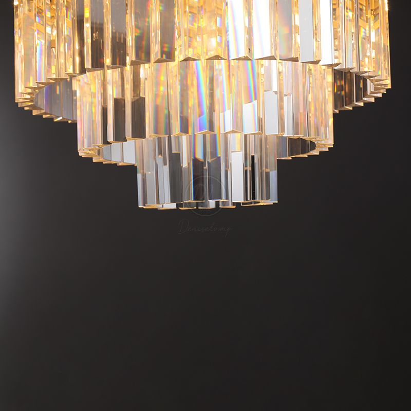 Cylind Vintage Sumptuous Round Chandelier 20"/32"/44"