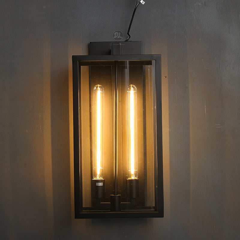 Alfresco Square Lantern Wall Sconce 21"