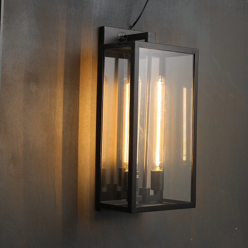 Alfresco Square Lantern Wall Sconce 21"