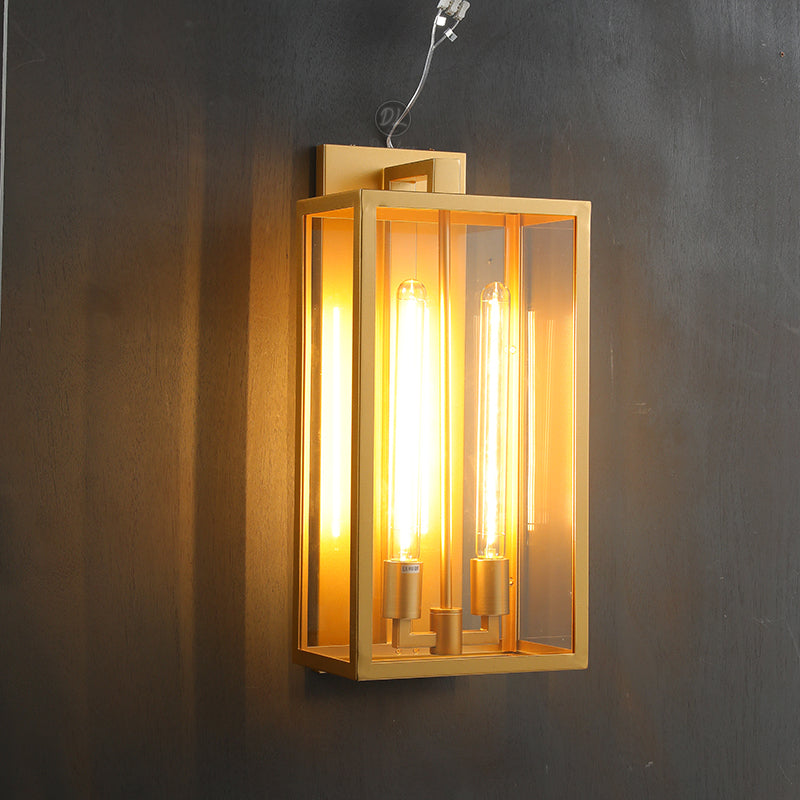 Alfresco Square Lantern Wall Sconce 21"