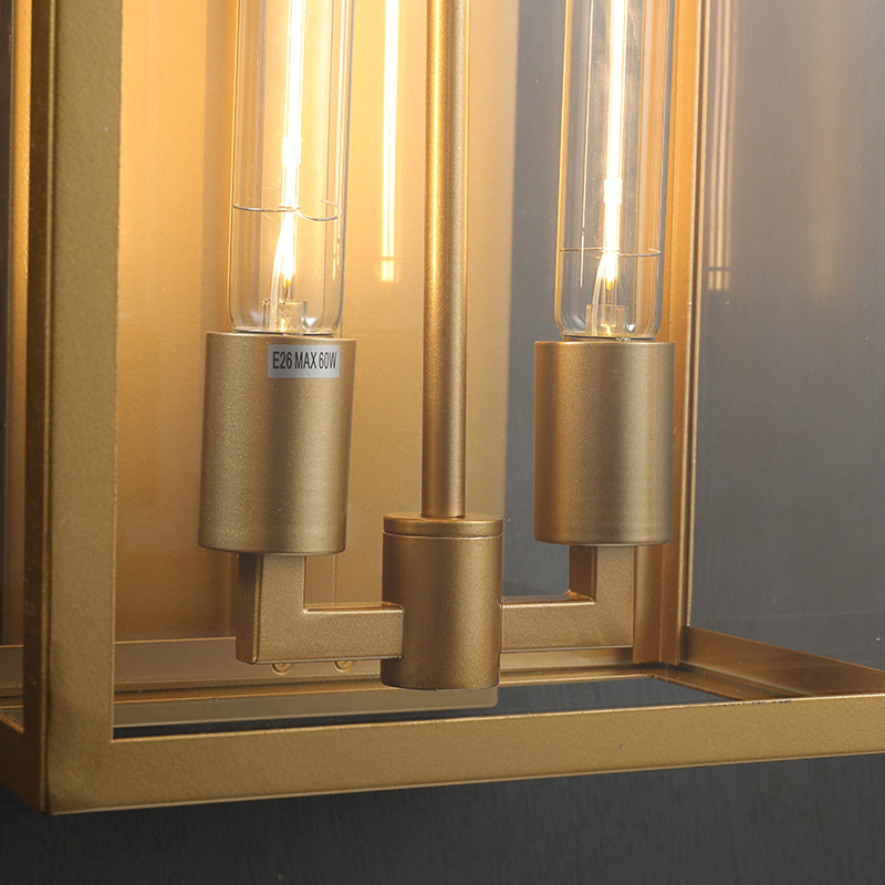 Alfresco Square Lantern Wall Sconce 28"