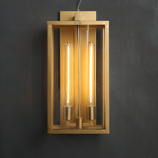 Alfresco Square Lantern Wall Sconce 21"