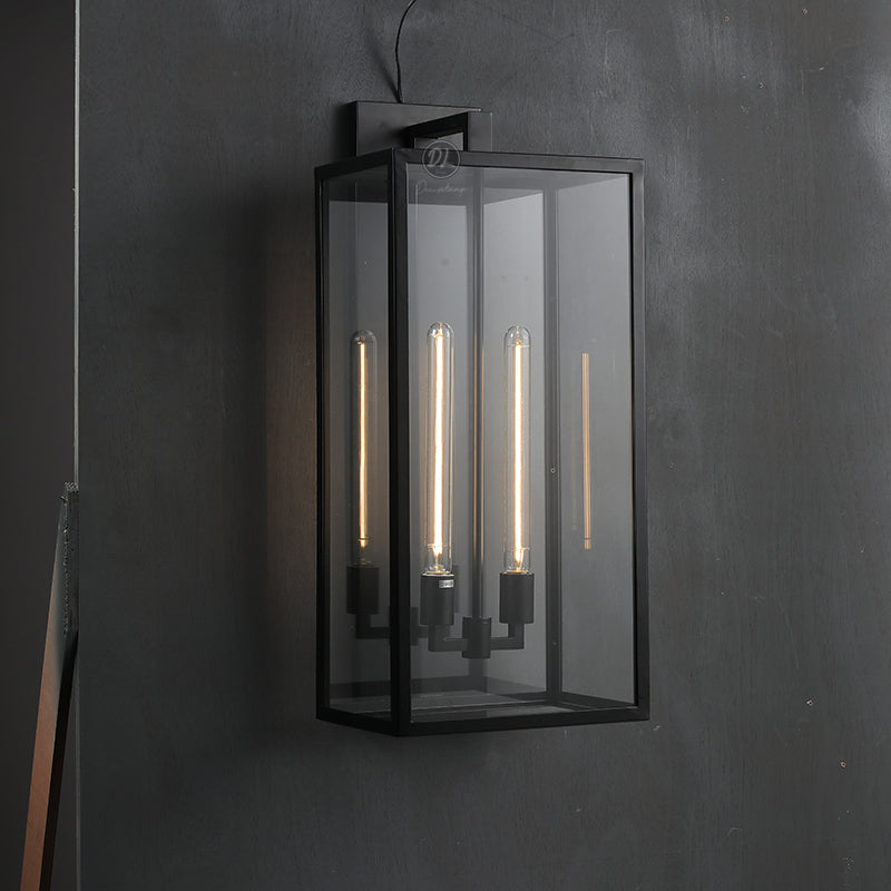 Alfresco Square Lantern Wall Sconce 28"