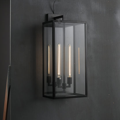 Alfresco Square Lantern Wall Sconce 28"
