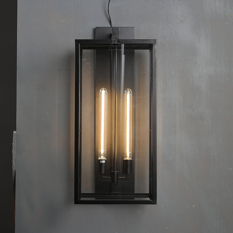 Alfresco Square Lantern Wall Sconce 28"