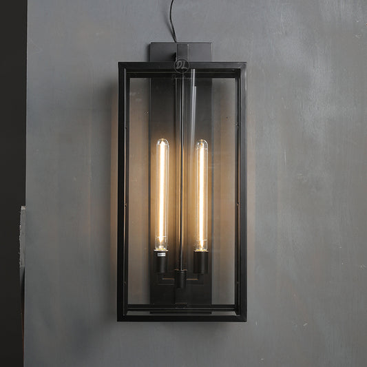 Alfresco Square Lantern Wall Sconce 28"