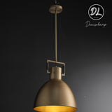 Celestial- Vintage Metallic Cloche Pendant 10"/ 14"/ 18"