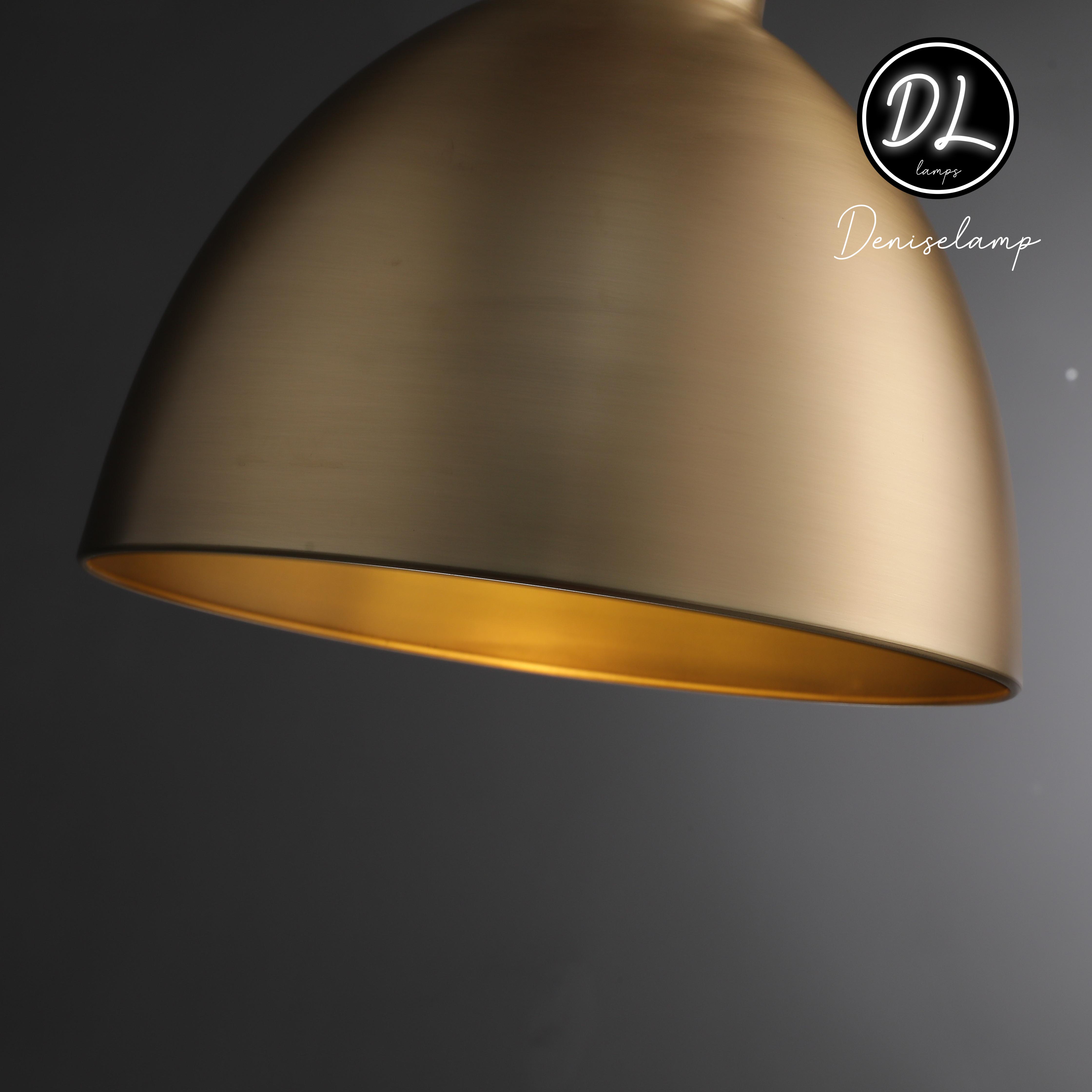 Celestial- Vintage Metallic Cloche Pendant 10"/ 14"/ 18"